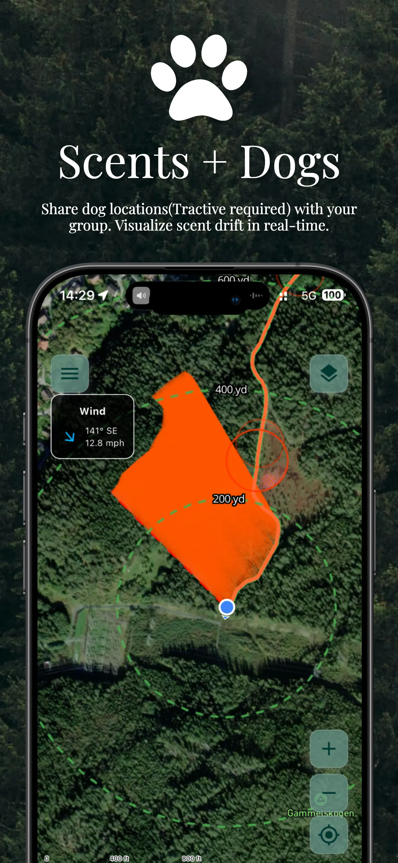 CoHunt - Scents and Dogs tracking with scent visualization